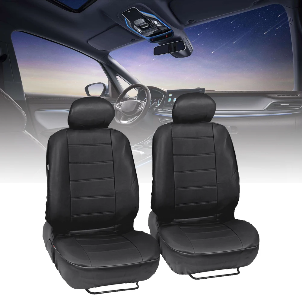 

Universal 9pcs PU Leather Universal Car Seat Covers Front & Rear Head Rests Full Set Auto Seat Cover Fast delivery Dropshipping
