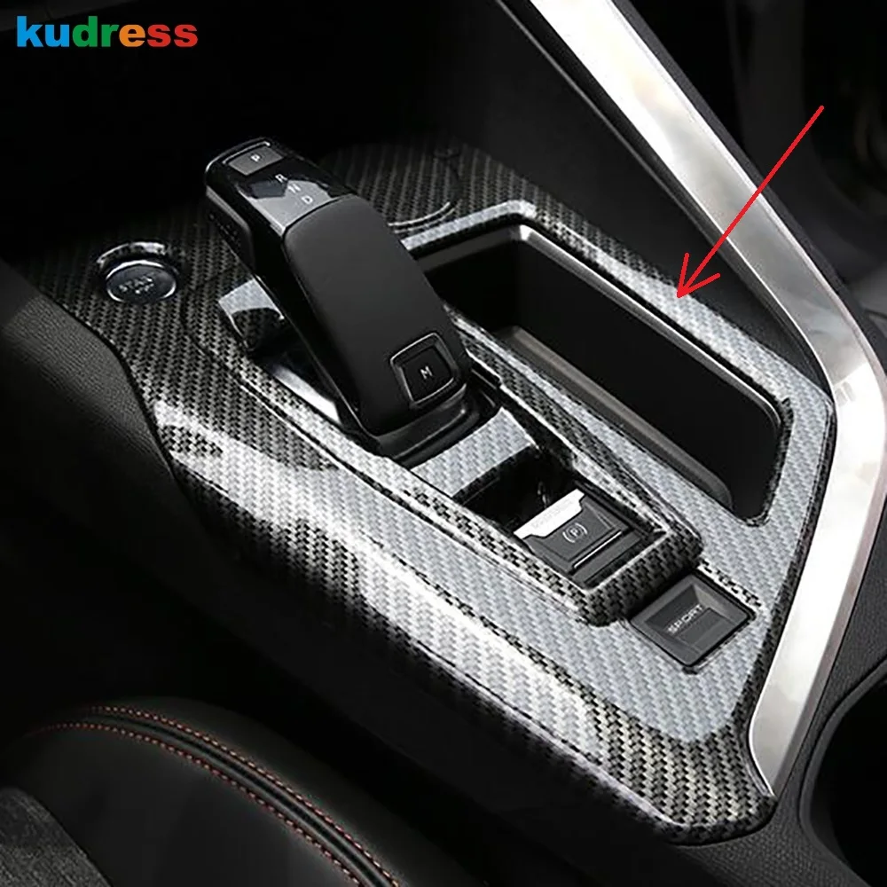 

For Peugeot 3008 GT 2016 2017 2018 2019 2020 Carbon Fiber Gear Shift Panel Cover Trim Sticker Car Interior Accessories LHD