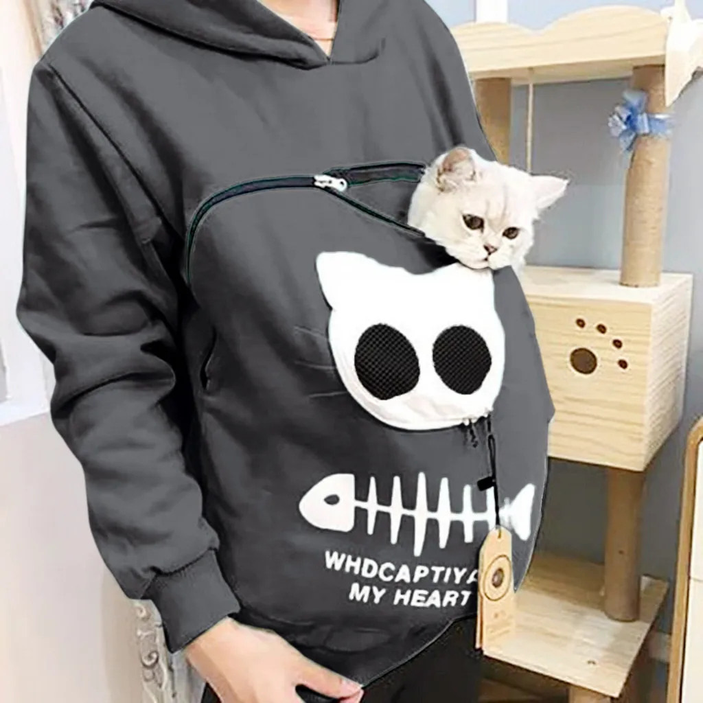 

Cat Lovers Hoodie Kangaroo Dog Pet Paw Dropshipping Pullovers Cuddle Pouch Sweatshirt Pocket Animal Ear Hooded
