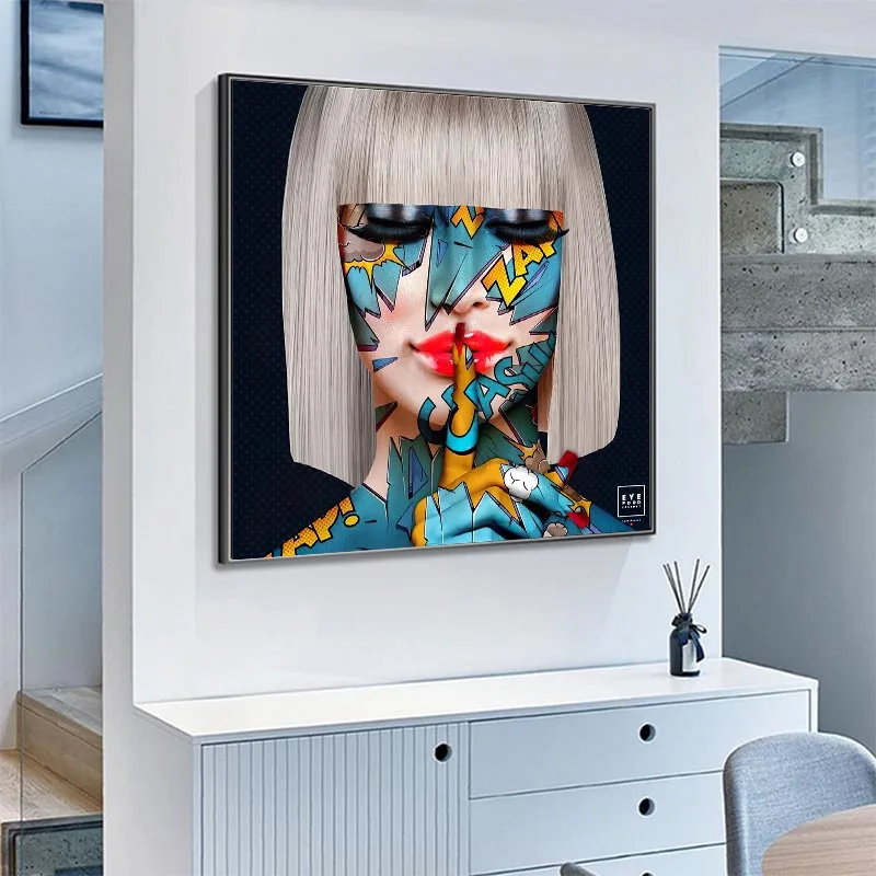 Современная поп-Картина на холсте с надписью Cool Girls | Дом и сад