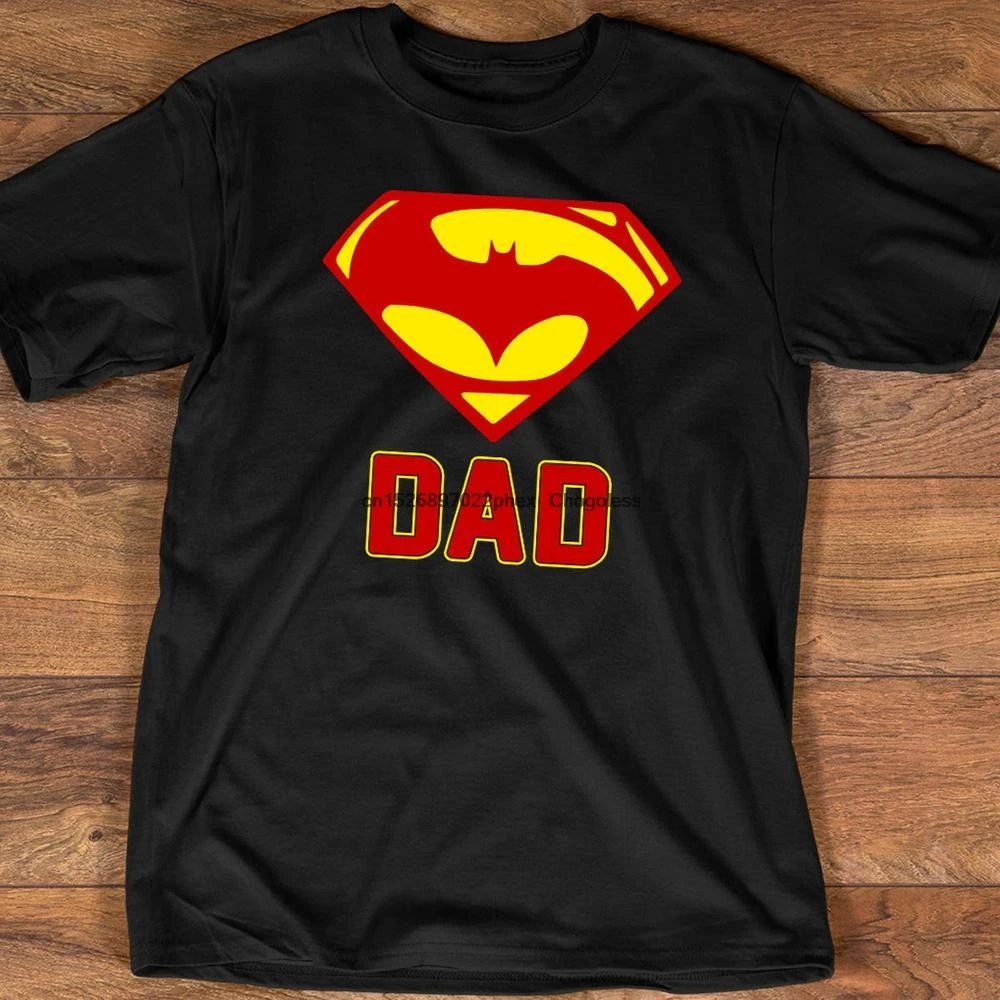 Футболка с надписью Super Bat Dad Забавные Рубашки для папы День отца любого крутого |