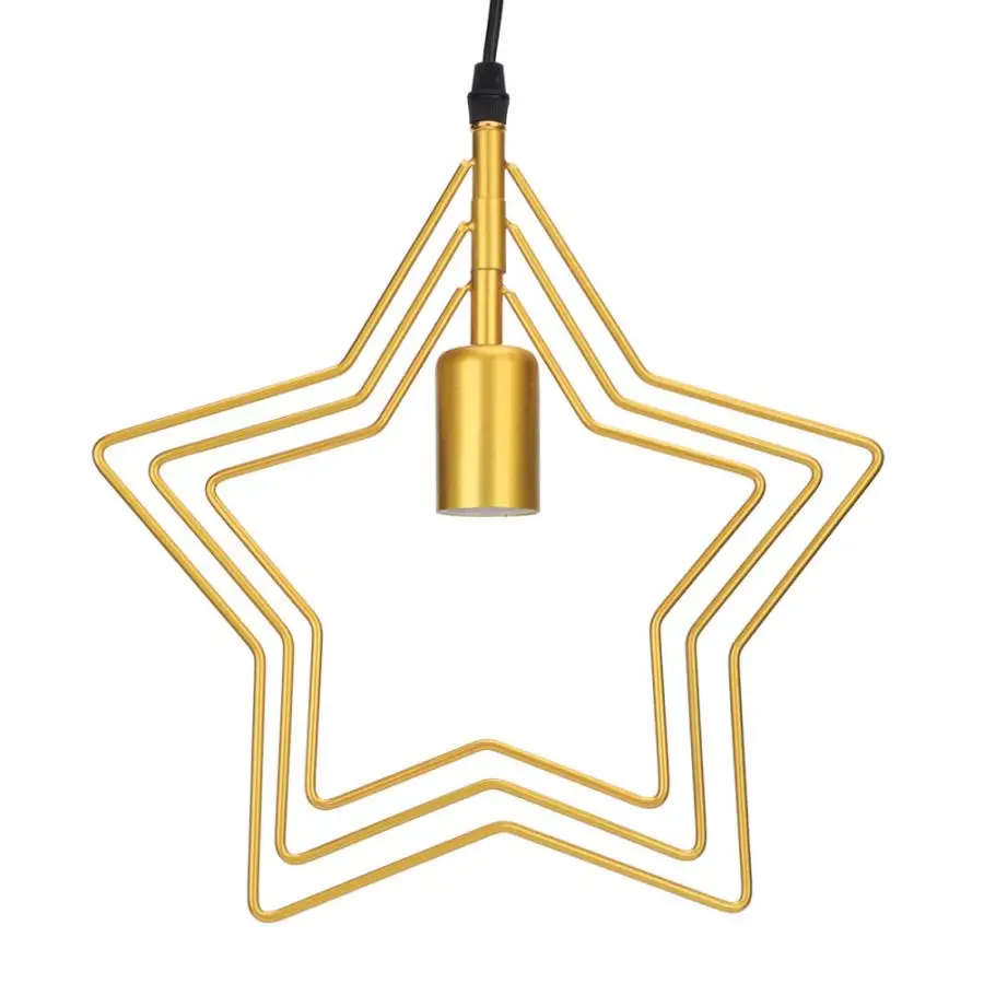 Подвесной светильник E27 светодиодный подвесной Подвесная лампа в форме звезды