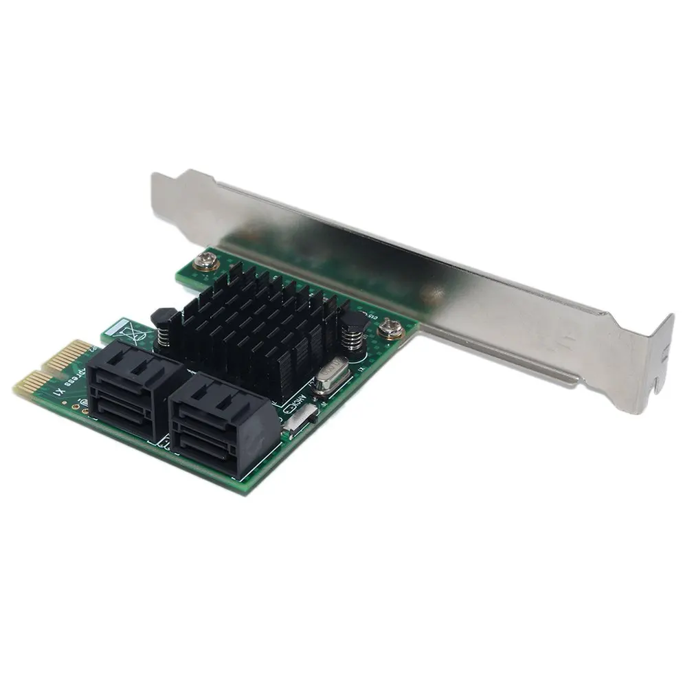 Карта Riser 4 порта 6G Pci E к Sata3.0 карта Sata 3 0 Майнер Ssd адаптер Ipfs с большим радиатором