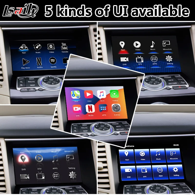 Видеоинтерфейс Lsailt Android Carplay для Infiniti FX37 FX50 FX35 FX30d FX 2008 2013 года GPS навигация