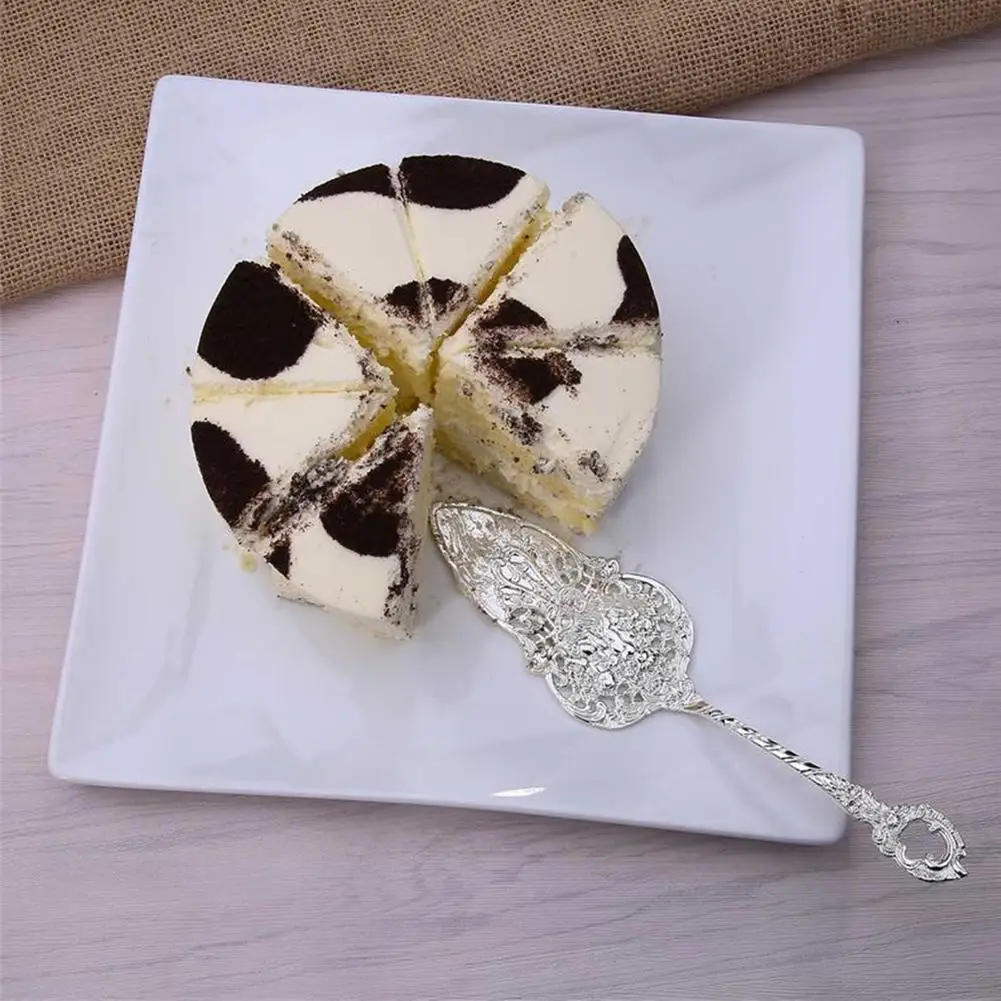 

Reusable Cake Shovel Luxury Palace Silver-plated Decorative Baking Utensils Shovel Baking Pizza Utensils