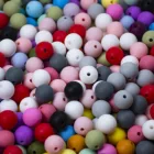 Подростковые зубья 20 шт. детский Прорезыватель для зубов пищевого класса 12-15 мм круглые шарики силиконовые шестигранные 14-17 мм фотозажимы Цепочка Сделай Сам