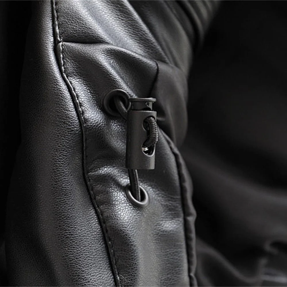 Женская куртка с капюшоном и длинным рукавом Aw2019 из искусственной кожи