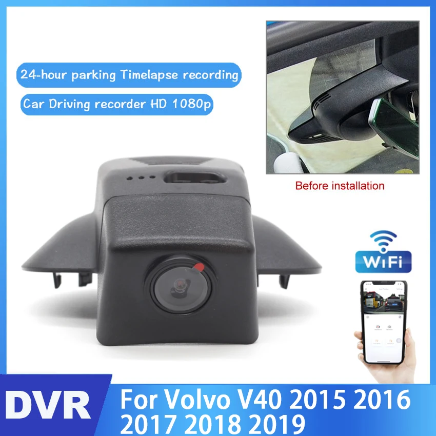 Car Mini Wifi Camera For Volvo V40 2015 2016 2017 2018 2019 night vision Full HD 1080P Car Dash Cam Video Recorder Original