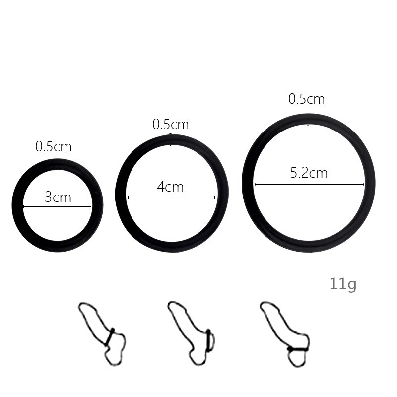 6pcs Penis Ring Set Stretchy Cock Sleeve For Erection Time Lasting Delay Ejaculation Dick Sex Toys Men Cockring | Красота и здоровье