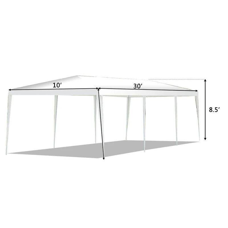 

10' x 30' Outdoor Canopy Tent with Side walls OP3606