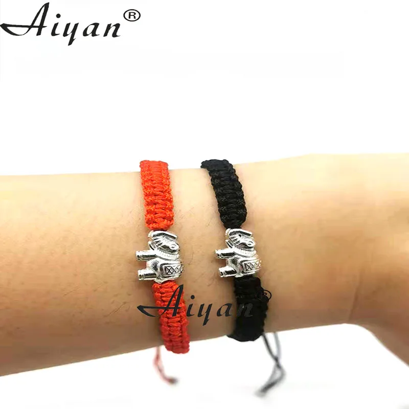 12 шт. тканый браслет в виде слона символ хорошего счастья и богатства который