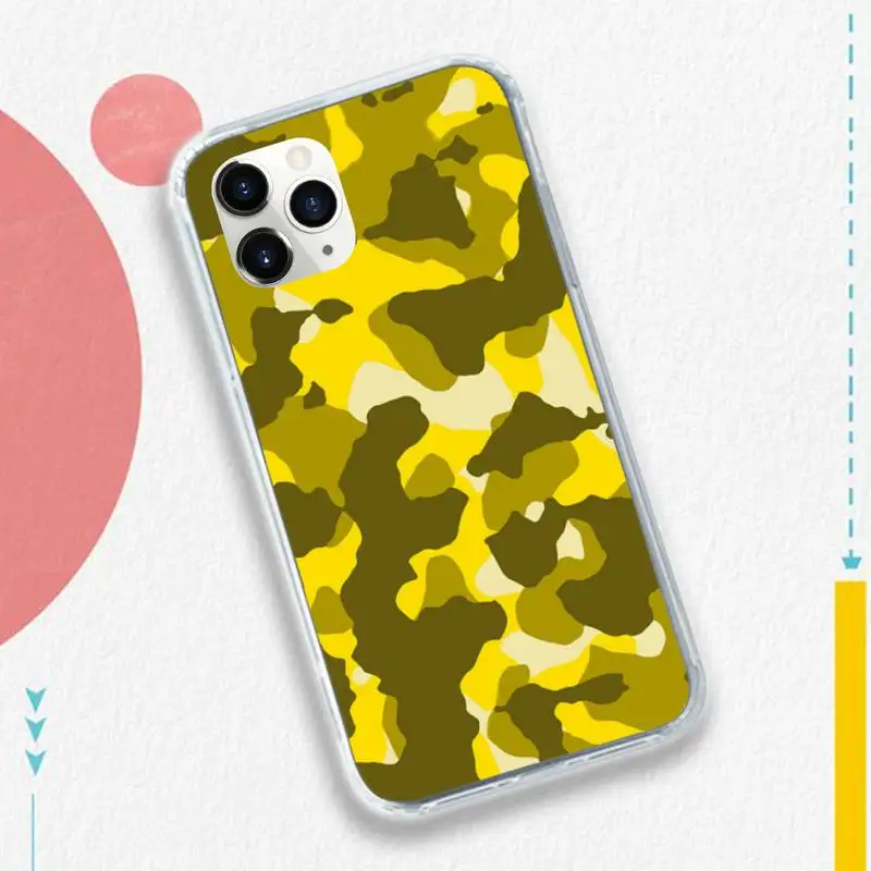 

Camouflage Military Camouflage Phone Case for iPhone 11 12 pro XS MAX 8 7 6 6S Plus X 5S SE 2020 XR