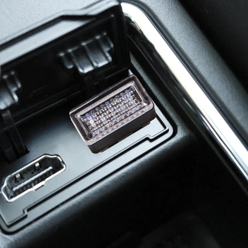 Светодиодный мини светильник для автомобиля с USB атмосферный декоративный