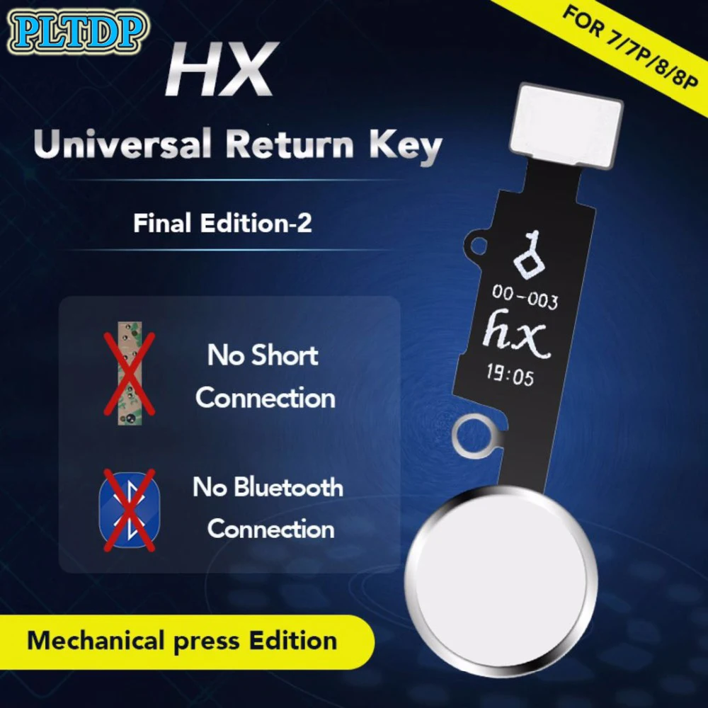 Комплект Электронных компонентов HX Final Edition Универсальный копка возврата Главная кнопка гибкий кабель для iphone 7/7 plus/8/8 plus ремонт без коротких flex подключение через bluetooth