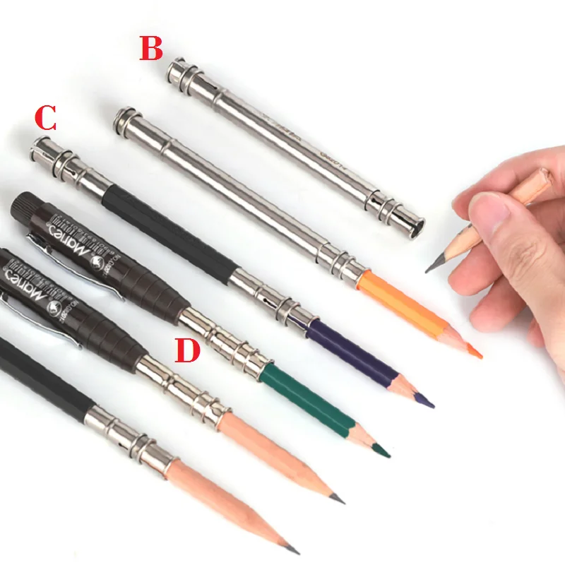 Металлический удлинитель для карандаша подставка карандашей подходит диаметром