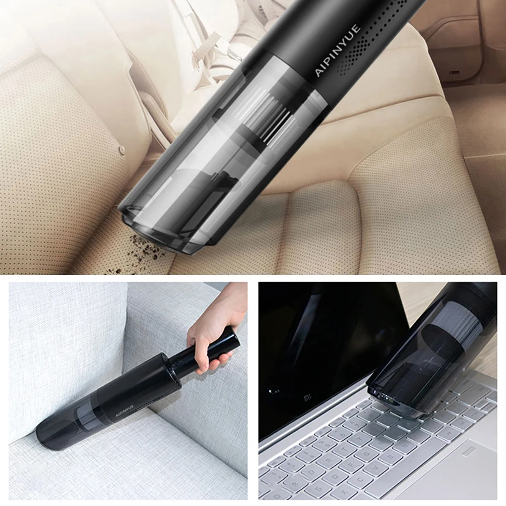 

Portable 6000PA Wireless Car Vacuum Cleaner Strong Suction Low Noise Dry Wet Amphibious Mini Car Household Dual-Use