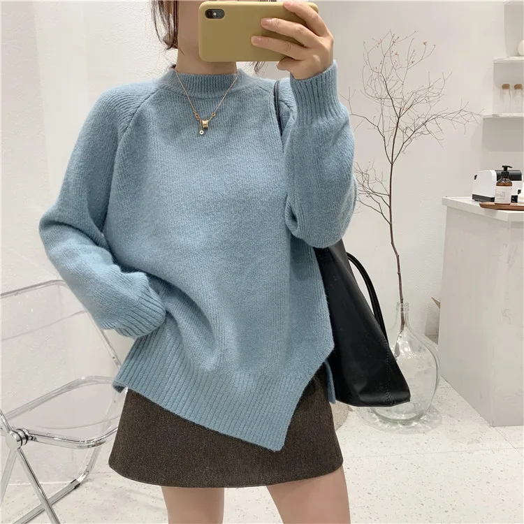 

Kawaii Ulzzang Vintage College Loose Clouds Sweater Female Korean Punk Thick one