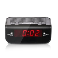radio bedroom fm digital led home double alarm clock