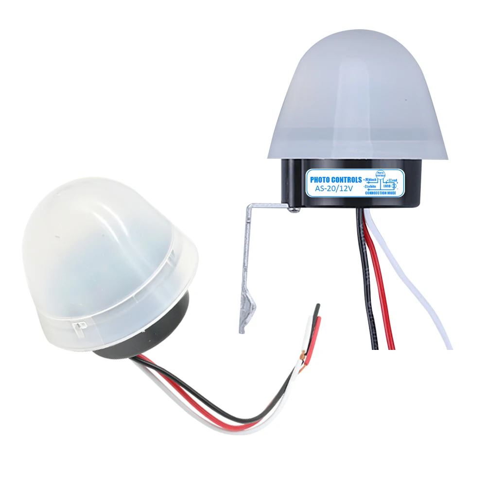 AS 20 DC 12V AC 110V 220V 10A водонепроницаемый чувствительный автоматический фото