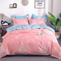 pink duvet cover pillowcase bedding set geometric quilt cover super soft full size luxury home blue xmas bedding set