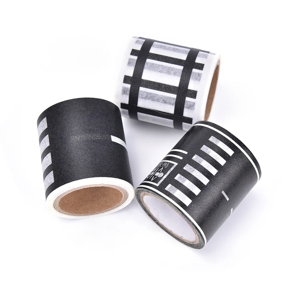 

1pcs Railway Road Wide Washi Tapes Creative Traffic Road Decorative Paper Tape As Stickers For Scrapbooking Masking Tape