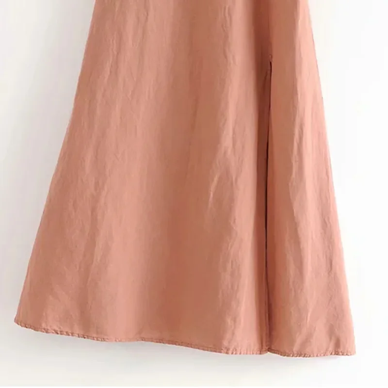 Женское облегающее платье миди ZRN однотонное с бантом без рукавов