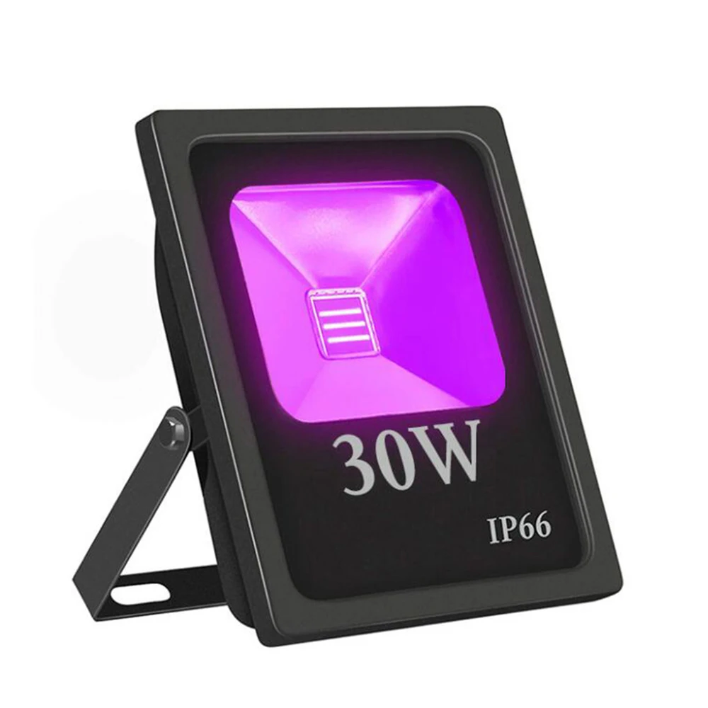 

10W 20W 30W 50W UV LED Black Light Flood Light AC85-265V IP66 Waterproof Outdoor Ultra Violet Stage Light for Dance Party Disco