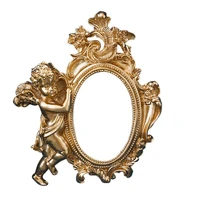 2021 golden retro photo frame ins jewelry decoration home photography background vintage shooting photo props