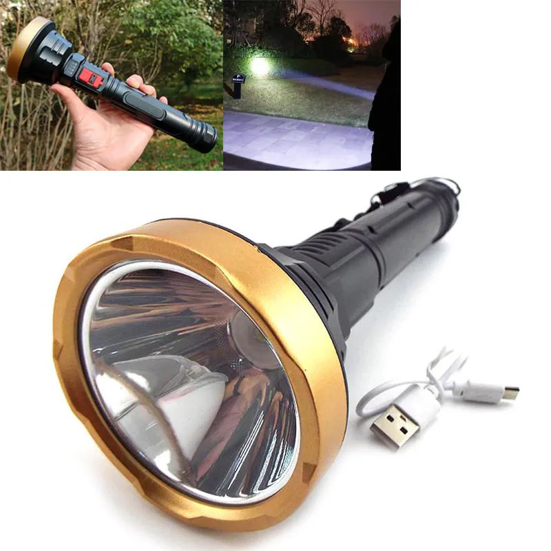 

Высокомощный светодиодный фонарик, USB, перезаряжаемый длинный фонарь, тактический фонафонарь, лампа для рыбалки, охоты, U27