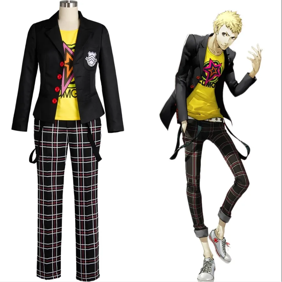 Костюм для косплея Persona 5 Sakamoto Ryoji карнавальный костюм на Хэллоуин костюмы - купить