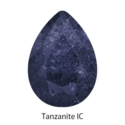 Tanzanite IC Сапфир слеза падение K9 стекло с морозным узором высококачественные стразы Pointback свободные стеклянные клей для страз на ремеслах одежды - Цвет: Tanzanite IC