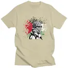 Свободная Палестина футболки для мужчин с короткими рукавами летняя футболка крутая Бесплатная газе палестинский флаг карта арабский футболка для детей, хлопковые футболки, одежда