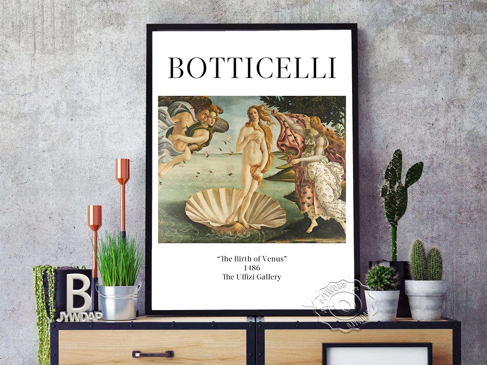 Классическая мифология Sandro Botticelli искусство стен в стиле ретро эпохи