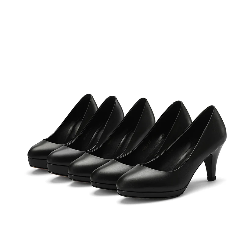 Женские туфли-лодочки на высоком каблуке Туфли-лодочки платформе с круглым