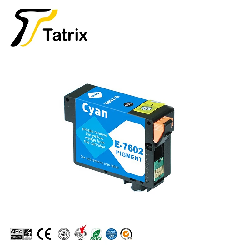 Tatrix совместимый чернильный картридж для принтера Epson T7601 T7602 T7603 T7604 T7605 T7606 T7607 T7608 T7609 костюм для Epson суреколор SC-P600