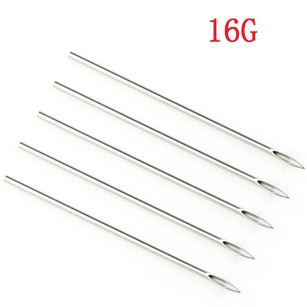 Belly Piercing Tool Kit Bar Nose Ear Lip Eyebrow Maker Needle Gloves Set 14/16G Body Piring | Украшения и аксессуары