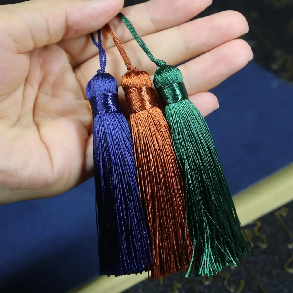 Retro Style 16 Colors 16cm Long Tassel Colorful Silk Fringe Hanging Pendant Craft Tassels for DIY Drop Earrings Jewelry Making | Украшения
