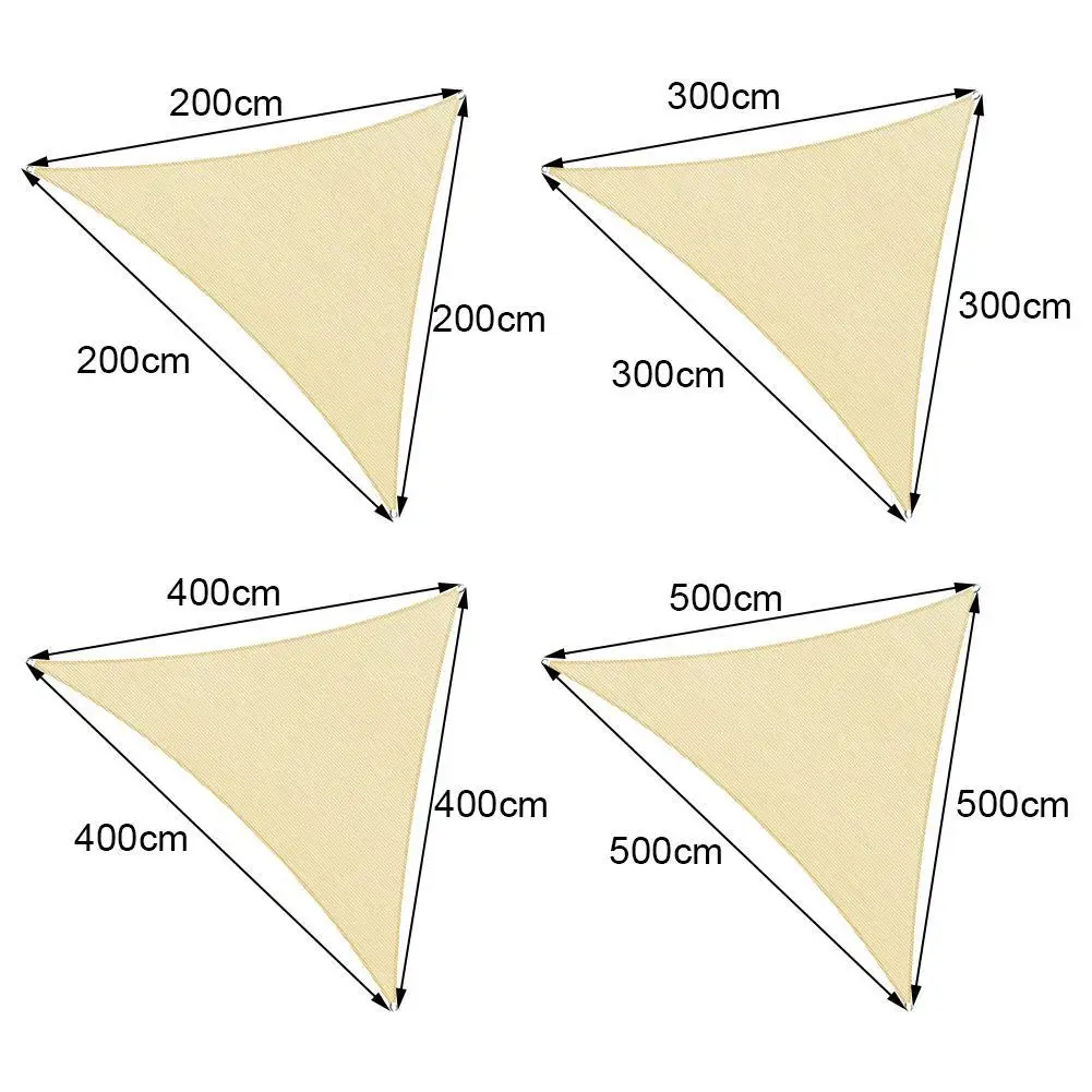 Водонепроницаемый треугольный солнцезащитный козырек с УФ защитой навес для