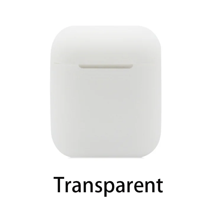 Мягкий силиконовый чехол, наушники для Apple Airpods, чехол, Bluetooth, беспроводные наушники, защитный чехол, коробка для Air Pods, наушники, сумка - Цвет: Transparent