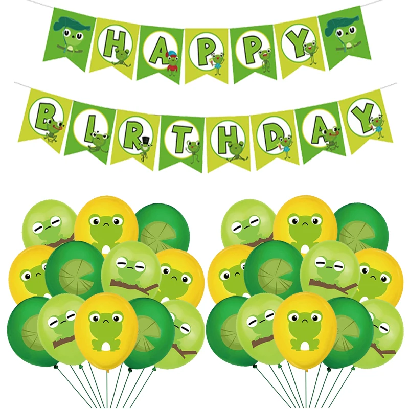 Воздушные шары из фольги в виде лягушки