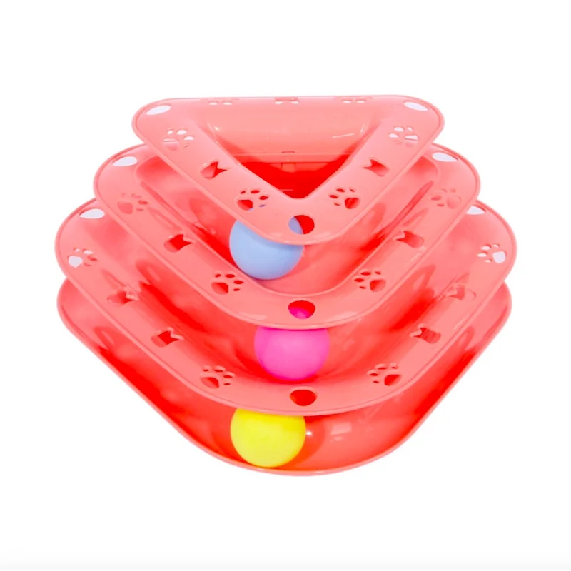 Три уровня питомец собака кошка игрушка башня треков диска Кот интеллект