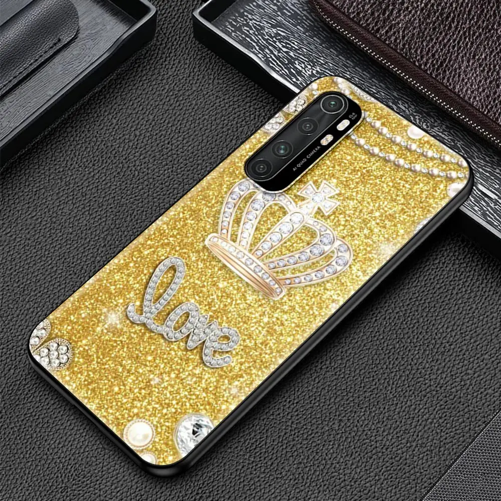 

Diamond Crown Shockproof Silicone TPU Case for Xiaomi Mi 10S Poco X3 NFC 10 10T Note 10 Pro 9T CC9 CC9E Phone Coque