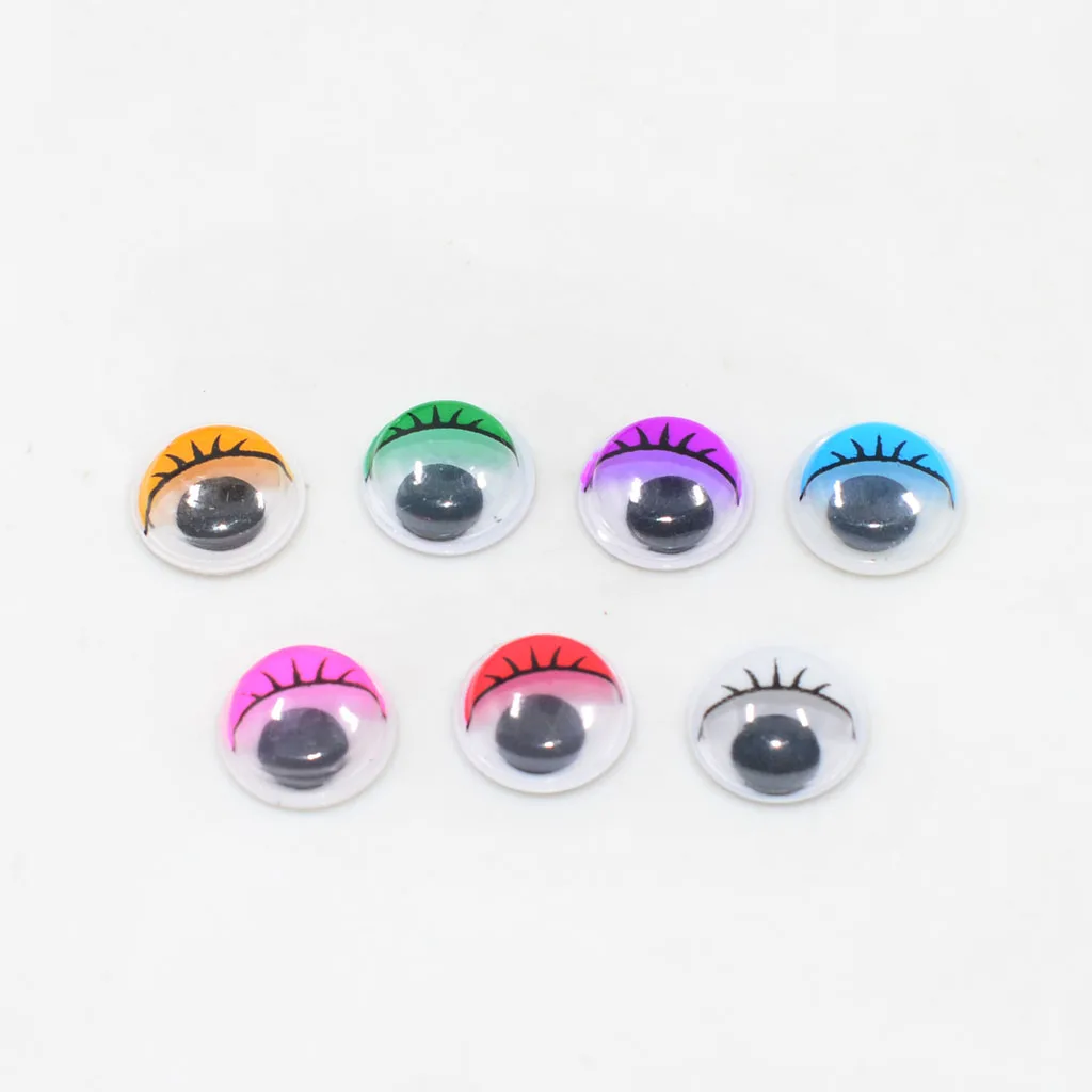 168x Assorted Color Googly Wiggly Eyelash Eyes SELF ADHESIVE DIY Crafts 12mm | Дом и сад