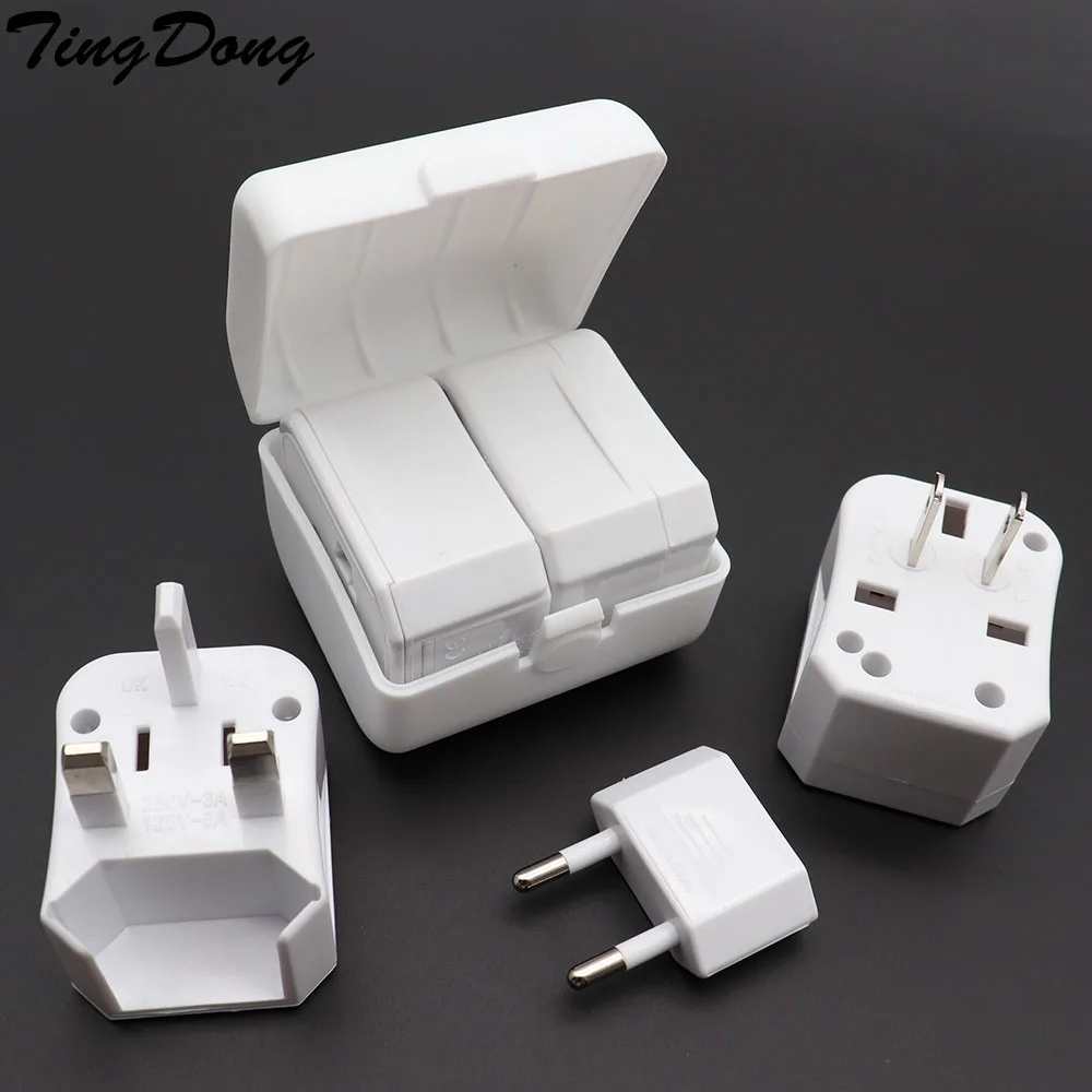 

Three-in-one Global Travel Conversion 3 Sockets Plugs Universal Adapter Travel Abroad Converter Household Plugs US/AU/EU/UK