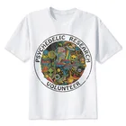 Психоделическая научно-родственная мужская Тонкая Веселая красочная футболка с принтом, Мужская винтажная футболка, Забавные топы, футболки
