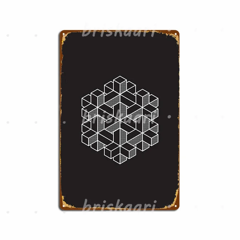 Невозможно формы шестиугольник металлические знаки Клубные вечерние Кухня