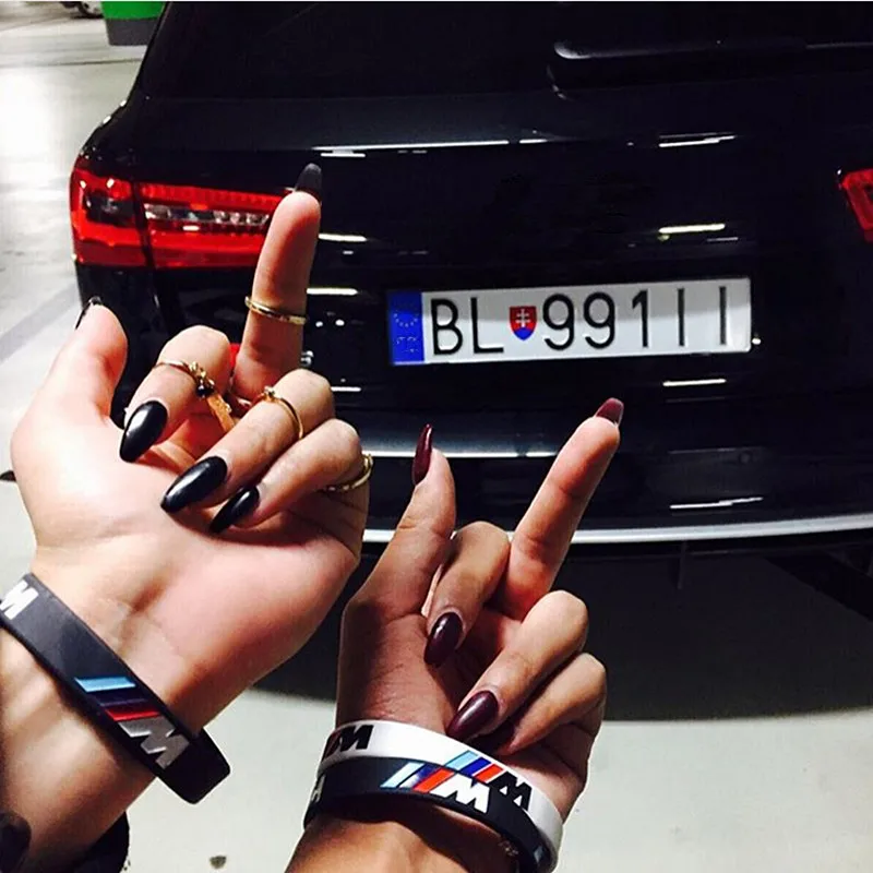 100pcs/м световой гравировка силиконовый браслет Бумер клуб вентиляторы для мужчин