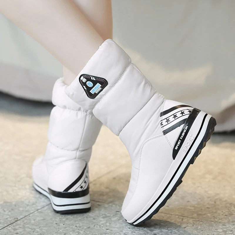 Женские зимние сапоги водонепроницаемые на толстом меху размер 34-40 | Обувь