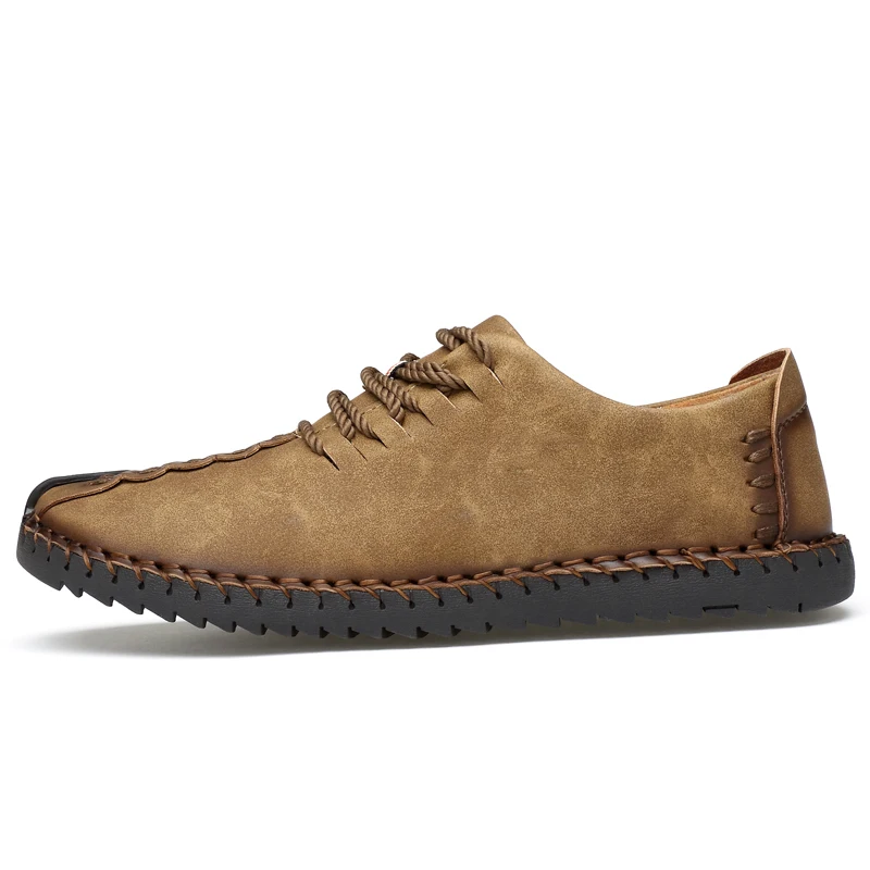2018 New Comfortable Casual Shoes Loafers Men Quality Split Leather Flats Hot Sale Moccasins | Обувь