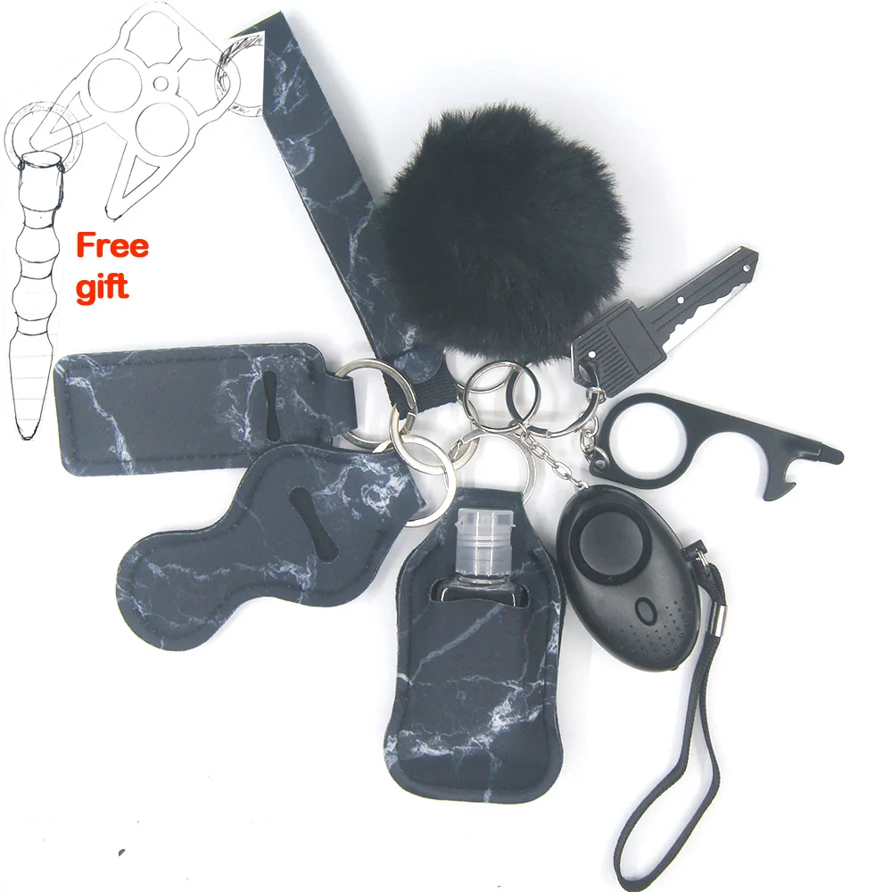 

Women Alarm Personal Keychain Set Self Defense Alarm Keychain Security Self Protection Security Alarm Key Ring For Girls